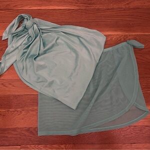 Light Green Sheer Sarong Set